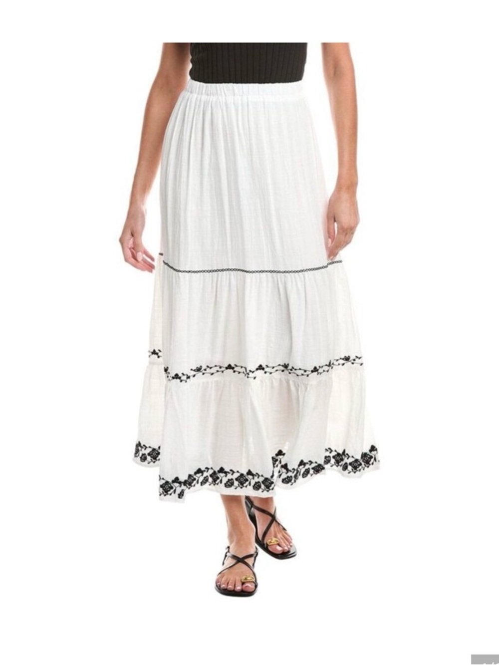 Max Studio London Maxi Skirt XS white